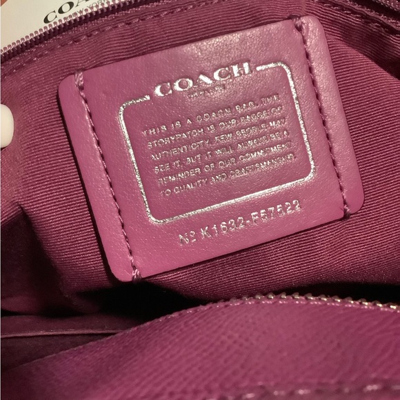 Coach City Tote NWT #F57522 SVLKD Pretty Orchid Color! - Picture 6 of 12